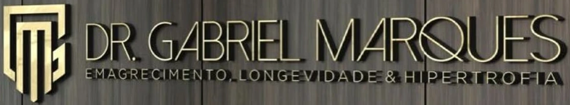 Logotipo original Dr. Gabriel Marques: emagrecimento, longevidade e hipertrofia
